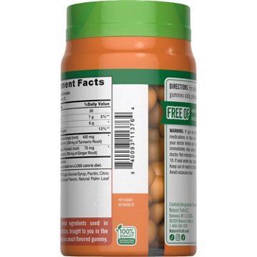 Nature's Truth Turmeric Curcumin & Ginger Gummies - Peach, 70 ct