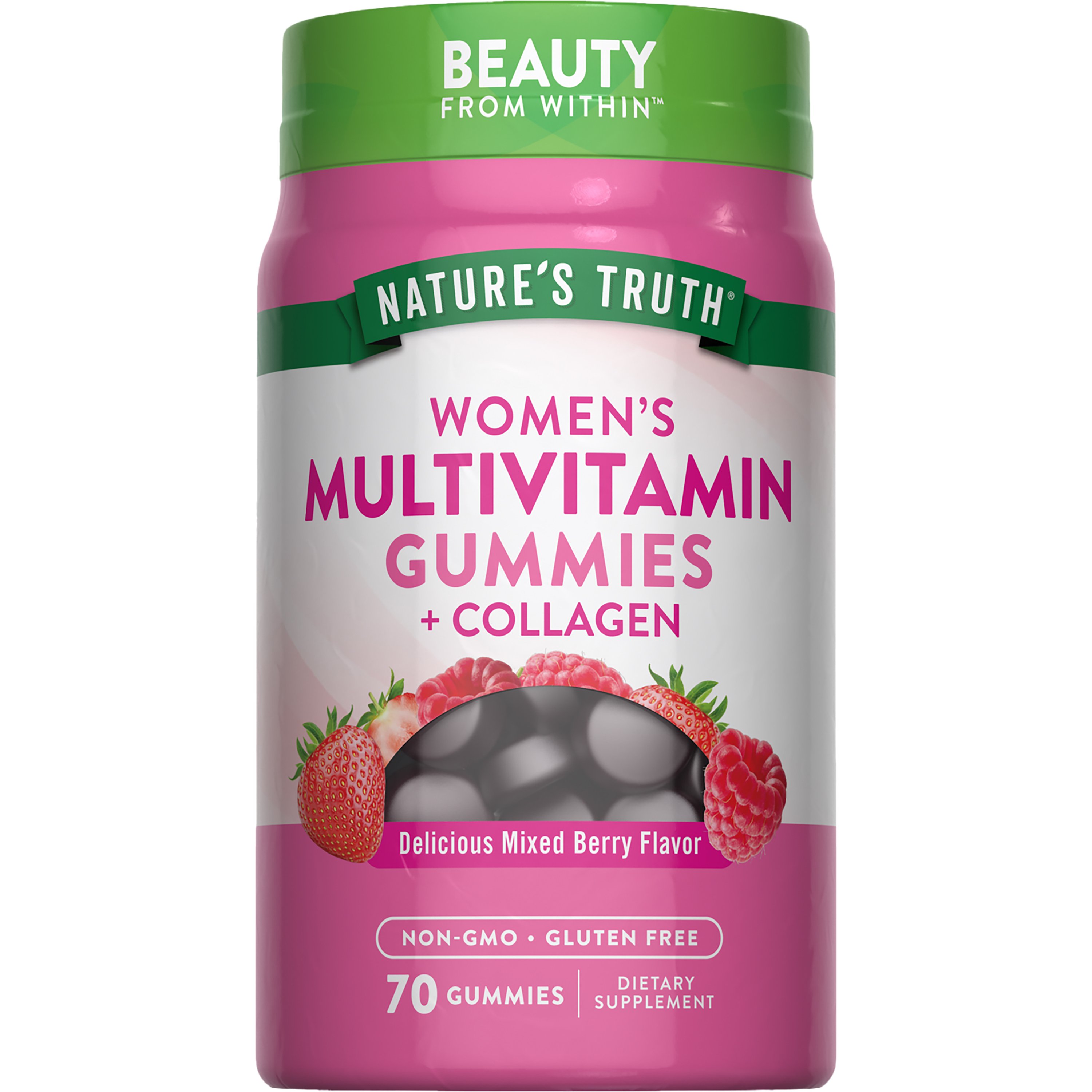 Nature's Truth Women's Multivitamin + Collagen Mixed Berry Gummies ...