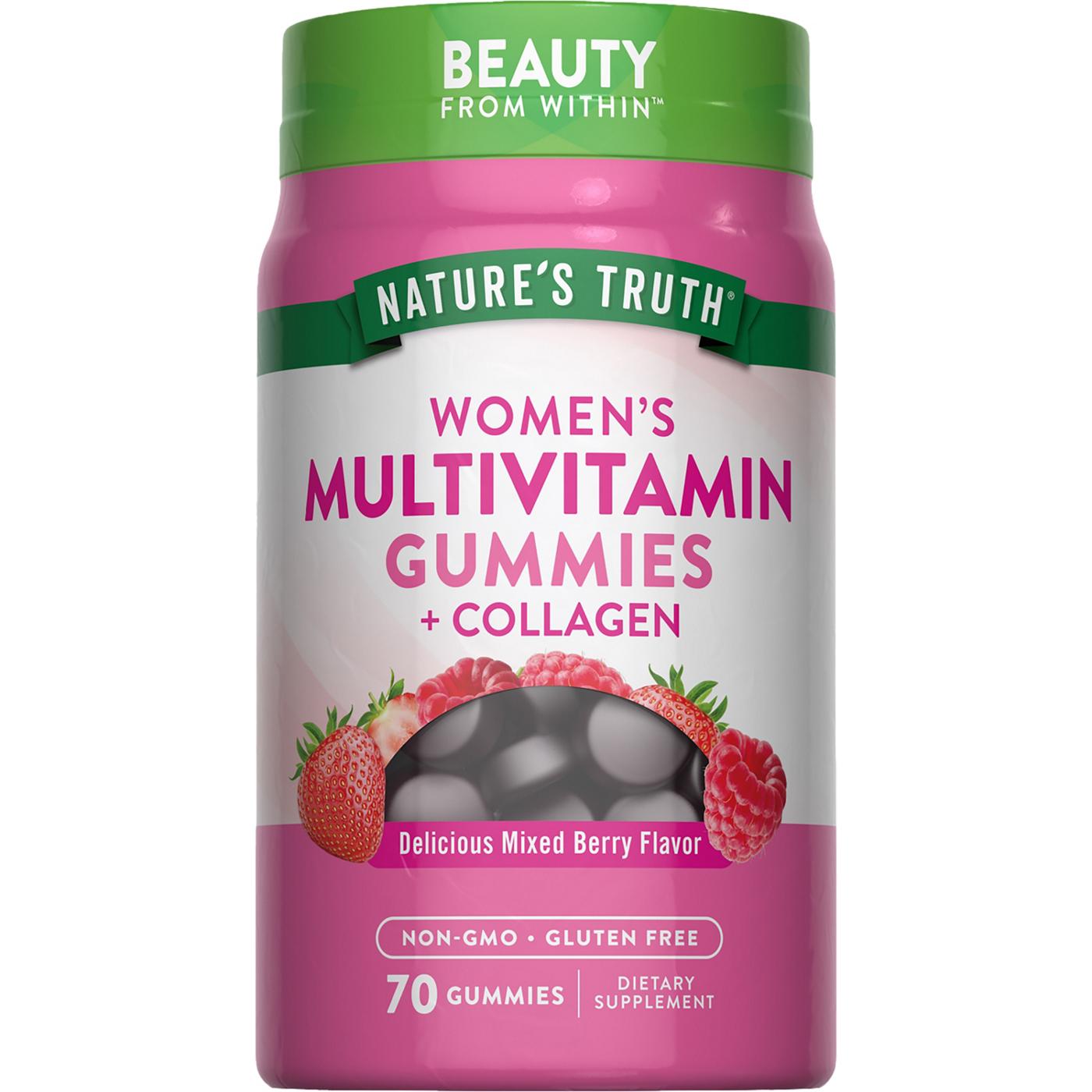 Nature's Truth Women's Multivitamin + Collagen Gummies - Mixed Berry; image 1 of 2