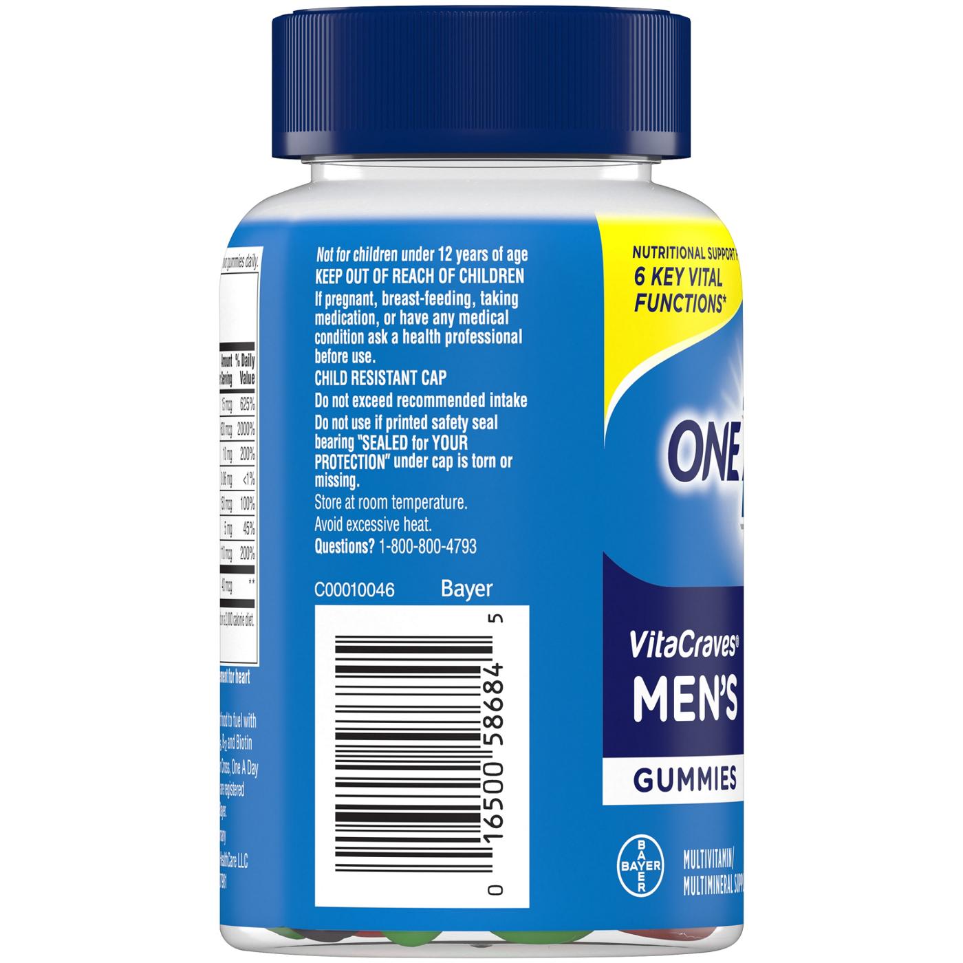 One A Day VitaCraves Men's Multivitamin Gummies; image 4 of 5