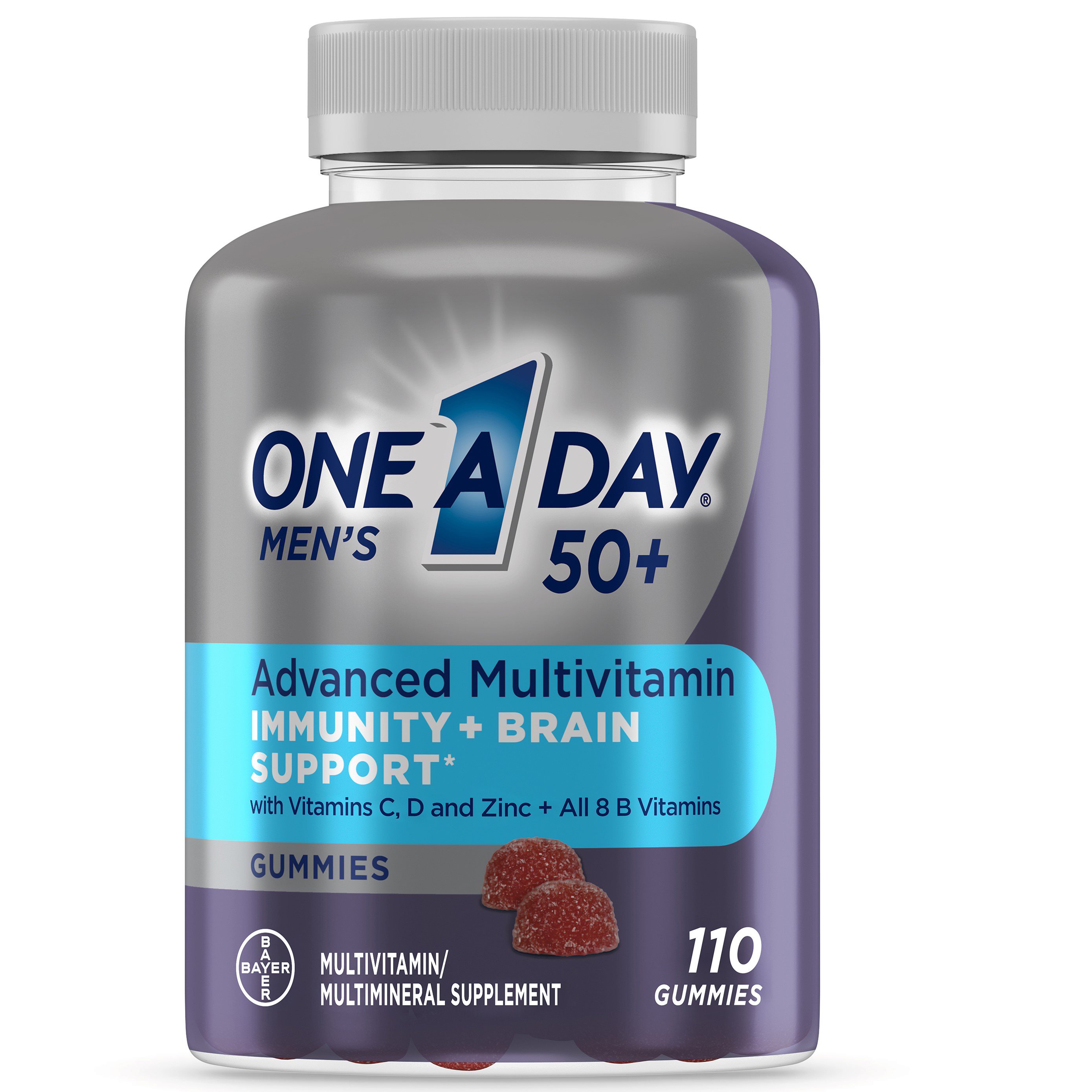 One A Day Men's 50+ Advanced Multivitamin Gummies Shop Multivitamins