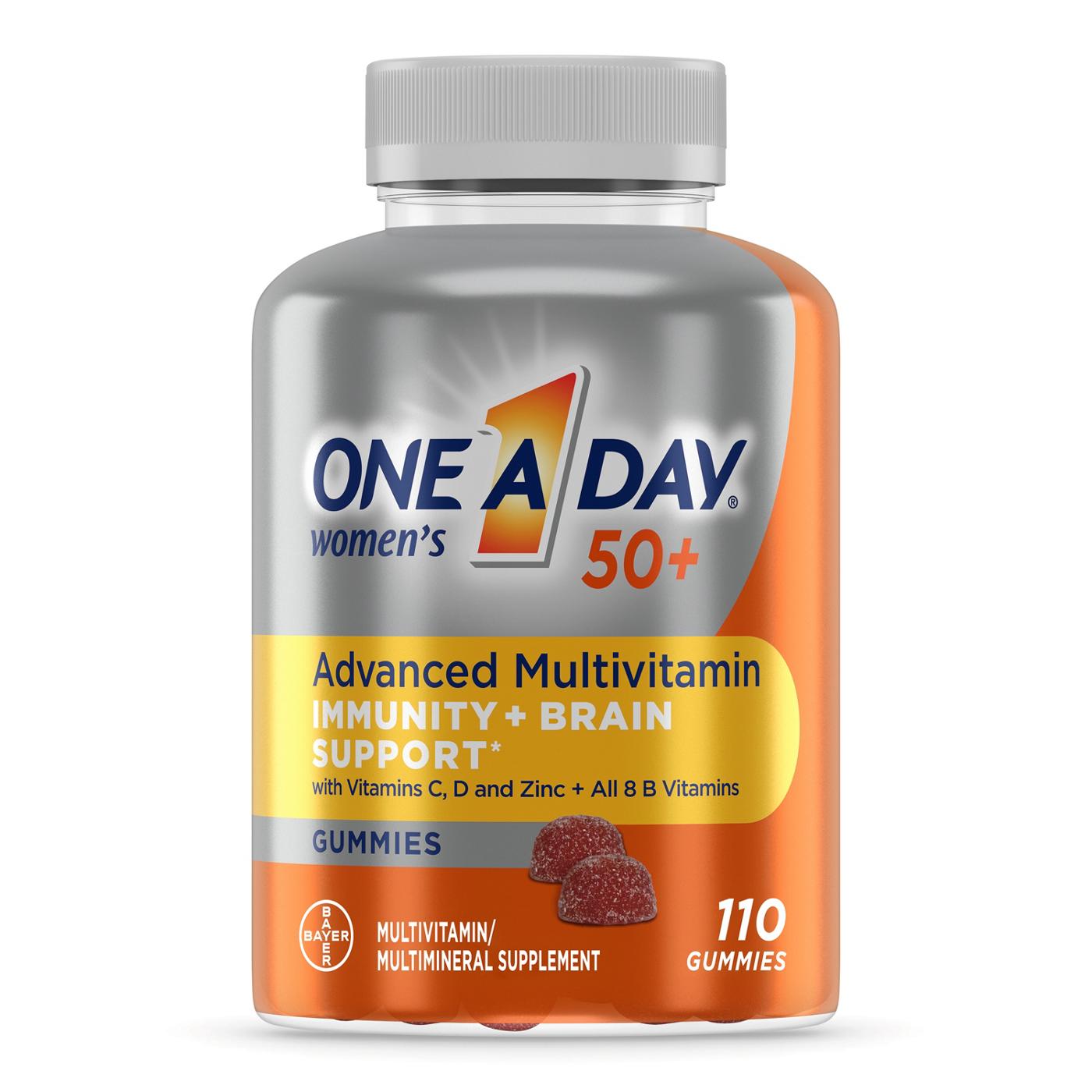 One A Day Women's 50+ Advanced Multivitamin Gummies; image 1 of 5