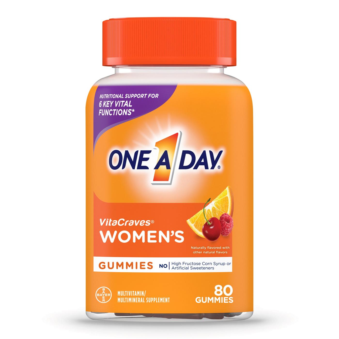 One A Day Women's VitaCraves Multivitamin Gummies; image 1 of 3