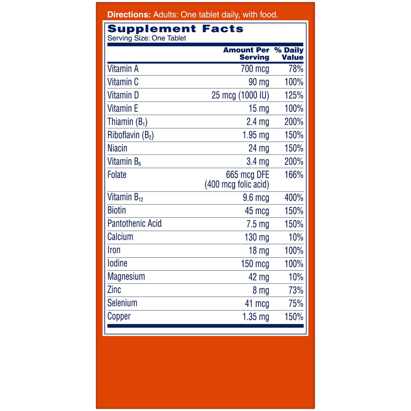 One A Day Women's Complete Multivitamin Tablets; image 7 of 8