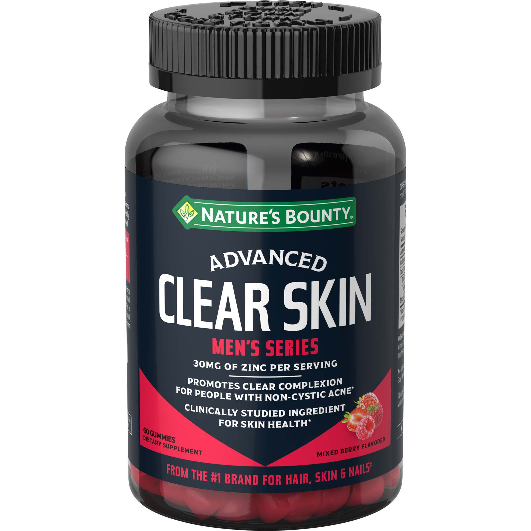 Nature's Bounty Advanced Men's Series Clear Skin Gummies - Shop