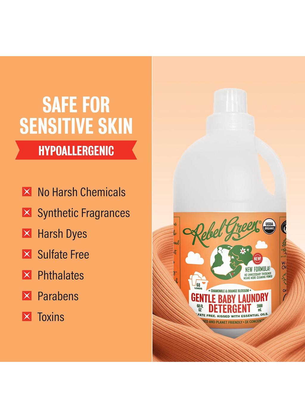 Rebel Green Gentle Baby Detergent - Chamomile & Orange Blossom ; image 5 of 7