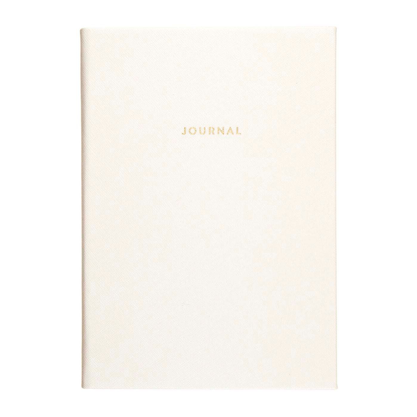 Eccolo White Saffiano Style Journal - Shop Notebooks at H-E-B