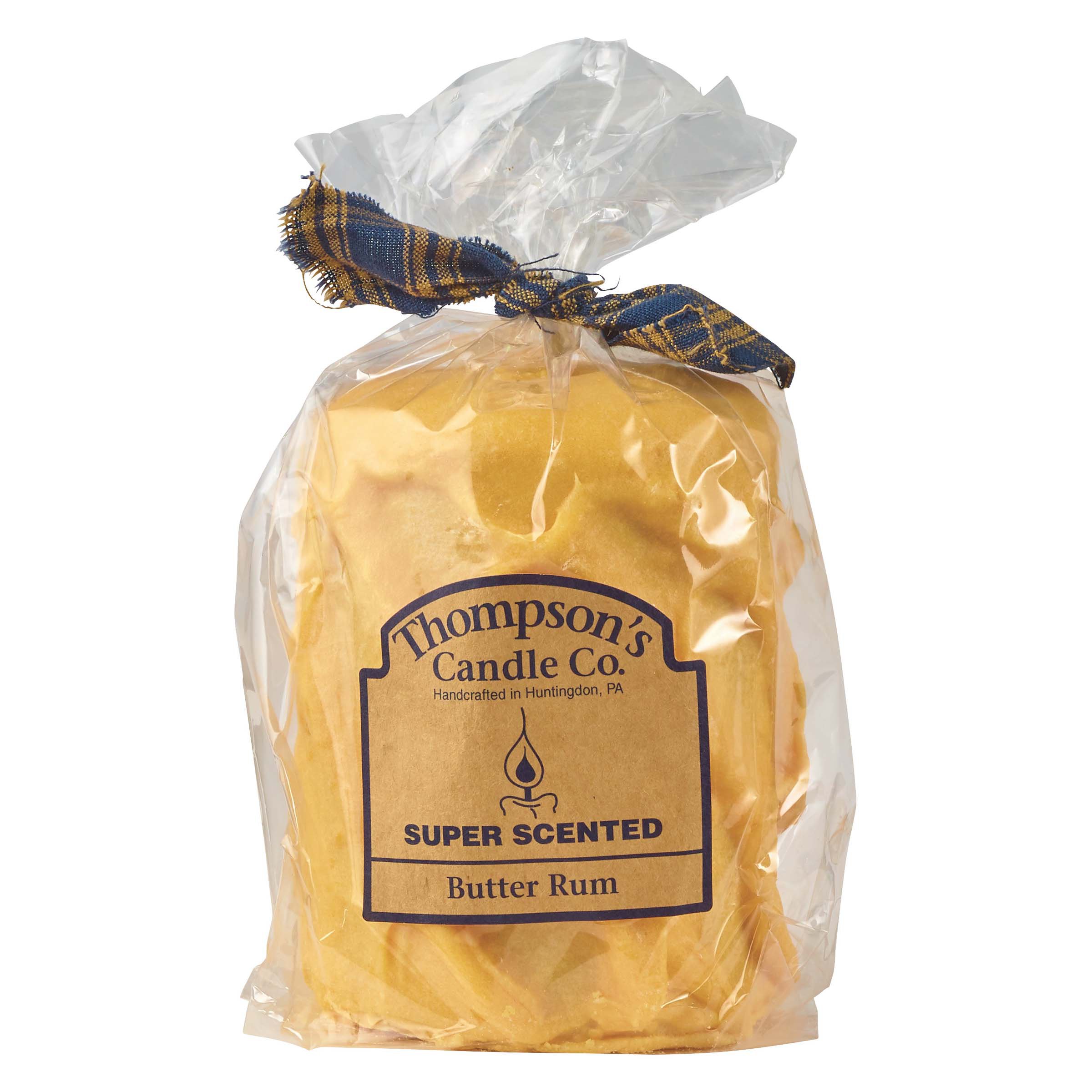 Thompsons Candle Co. Butter Rum Super Scented Medium Pillar Candle Shop Candles at HEB