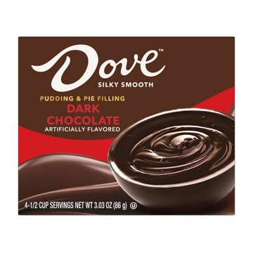 Dove Instant Pudding - Dark Chocolate, 3.03 ea