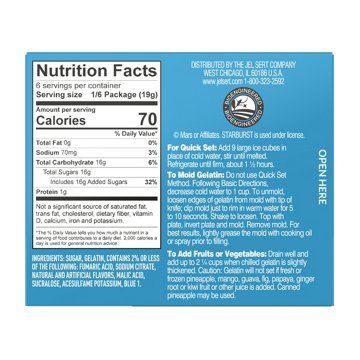 Starburst Gelatin - Blue Raspberry, 3.94 oz