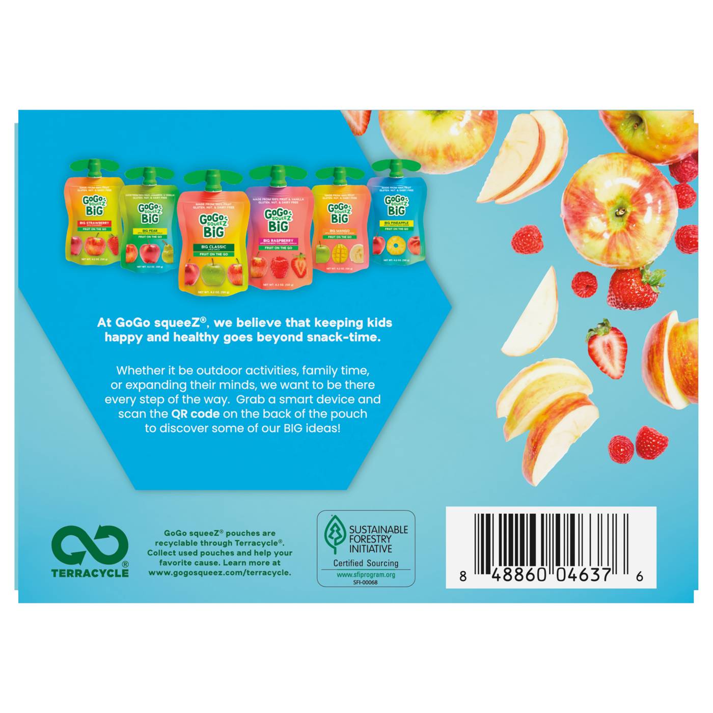 GoGo squeeZ Big Classic Apple and Raspberry Fruit on the Go; image 4 of 5