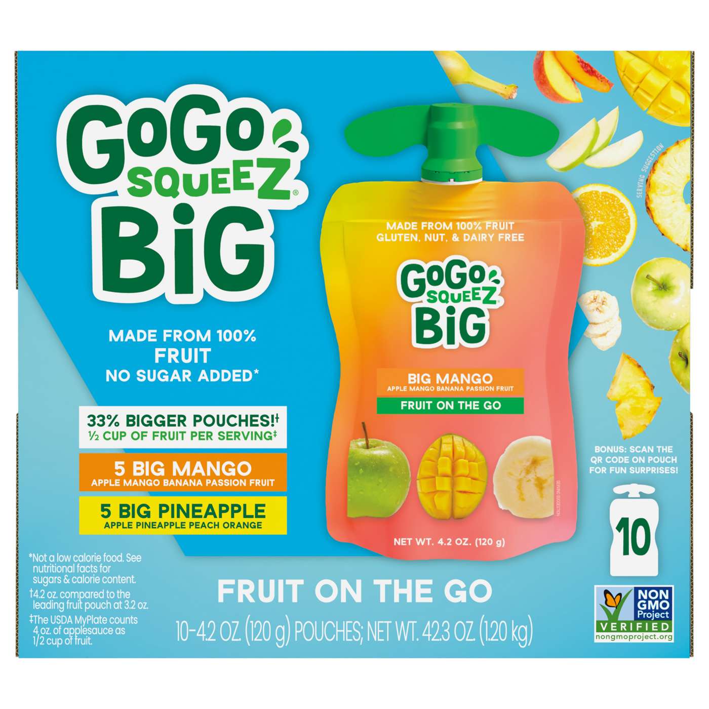 GoGo squeeZ Big Mango and Pineapple Fruit on the Go; image 5 of 5