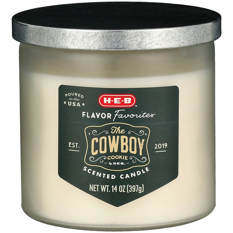 H-E-B Flavor Favorites The Cowboy Cookie Scented Candle - Shop Air ...