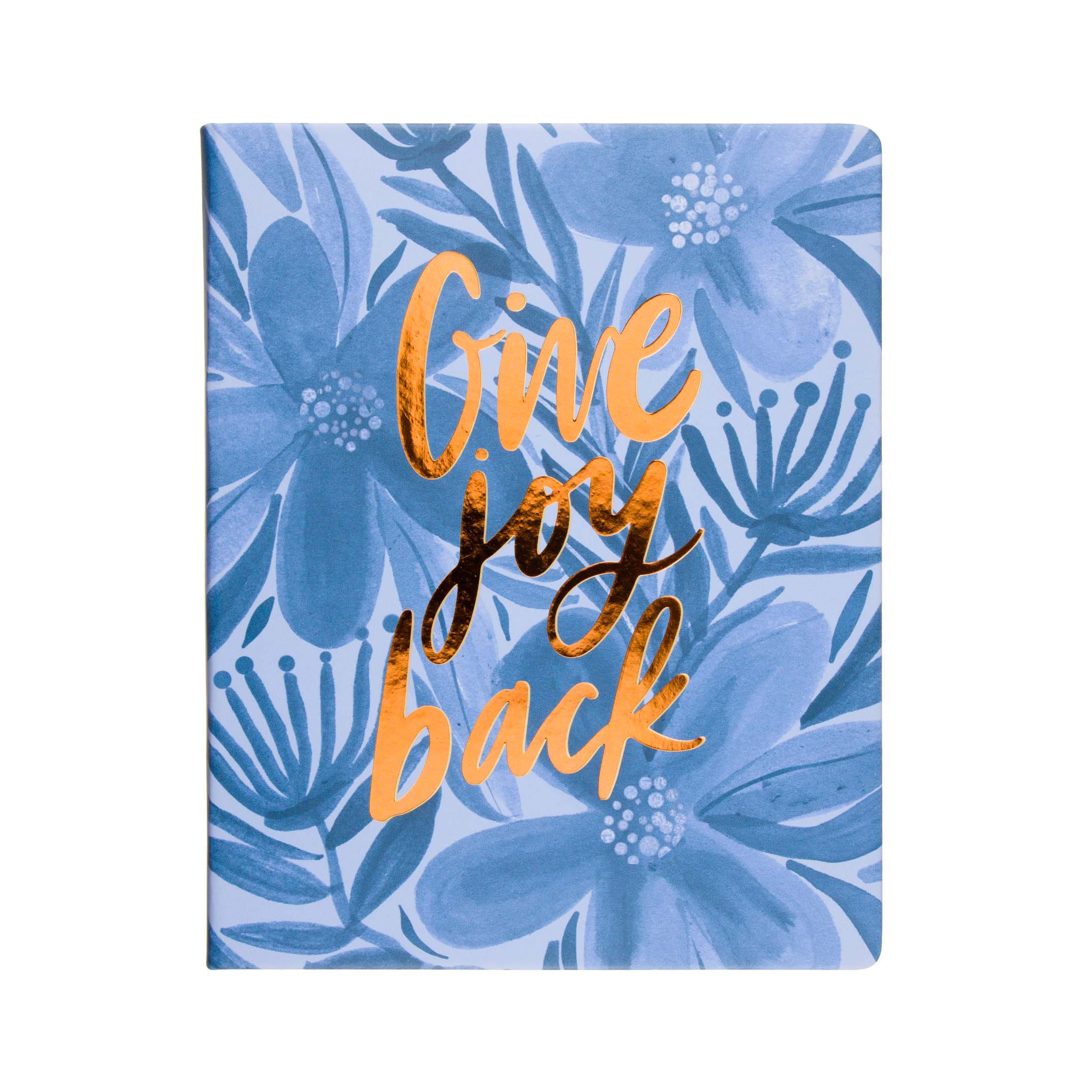 Eccolo Thimble Press Blue Floral Desk Journal Shop Notebooks at HEB