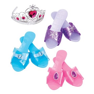 All Things Sweet Dress Up Shoes & Tiara Playset, 4 pk
