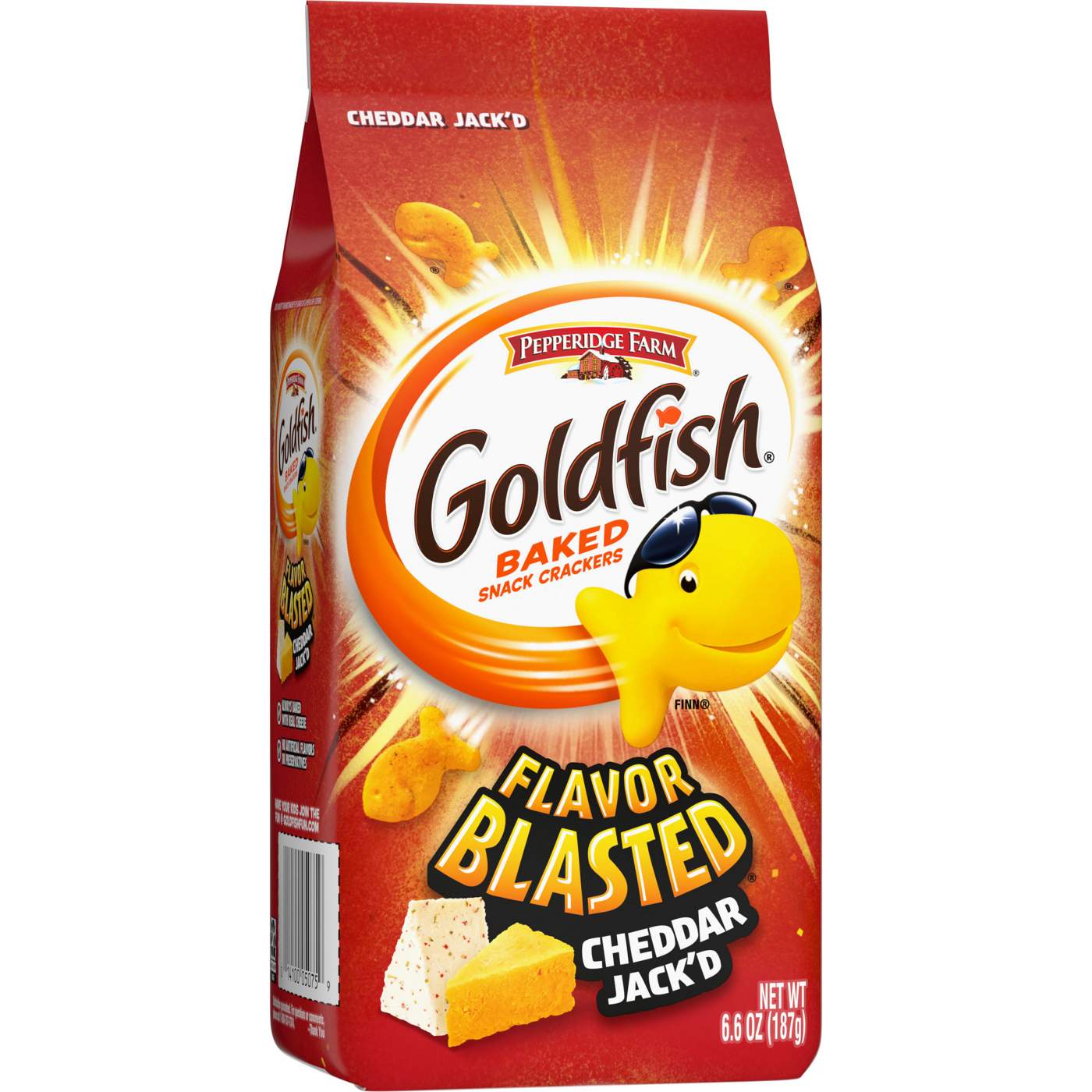 Pepperidge Farm Goldfish Flavor Blasted Cheddar Jack'd Crackers; image 10 of 10