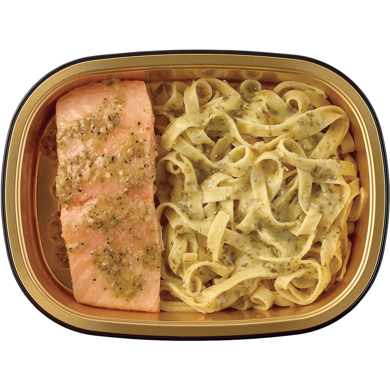 H-E-B Meal Simple Salmon Piccata And Fettuccine - Shop Entrees & Sides ...