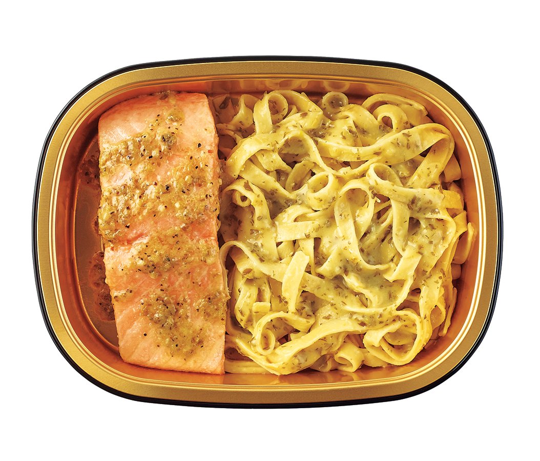 Meal Simple By H-E-B Salmon Piccata & Fettuccine - Shop Entrees & Sides ...