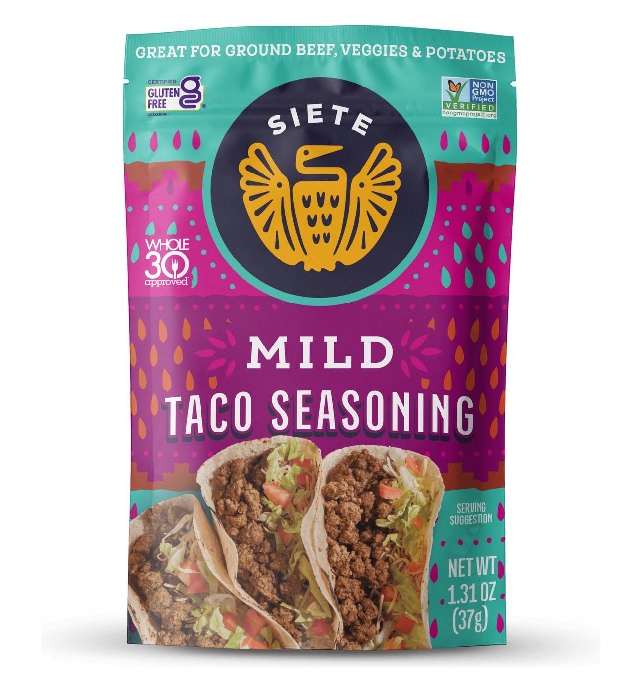 Siete Mild Taco Seasoning; image 1 of 3