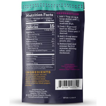 Siete Mild Taco Seasoning, 1.3 oz