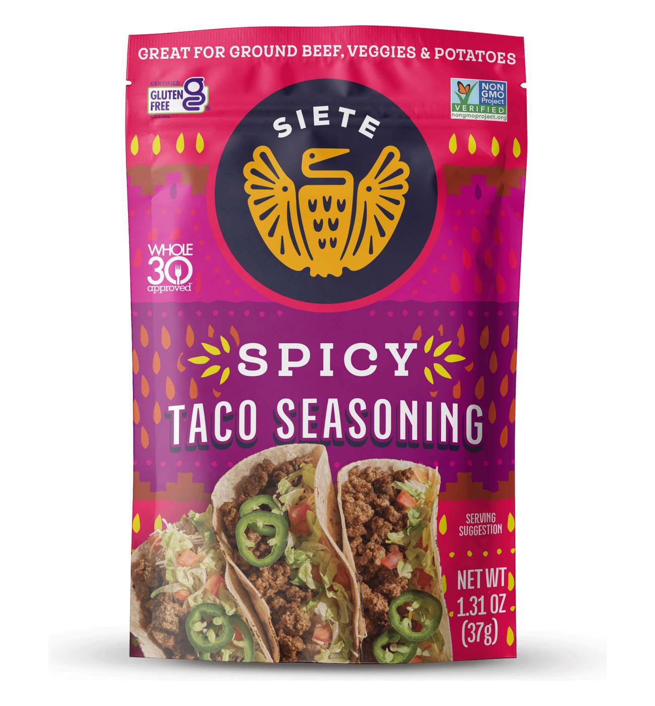 Siete Spicy Taco Seasoning; image 1 of 3