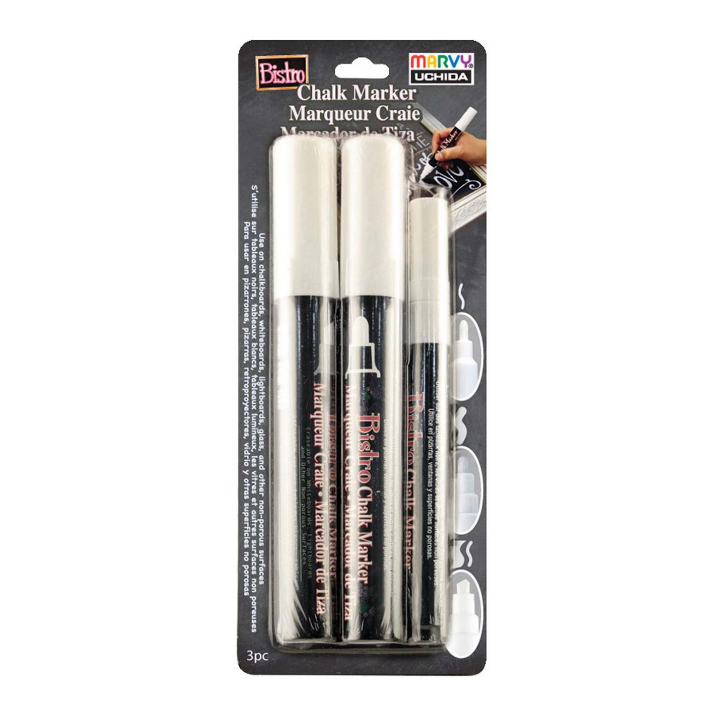 Marvy Uchida Bistro Chalkboard Markers - White - Shop Pens at H-E-B