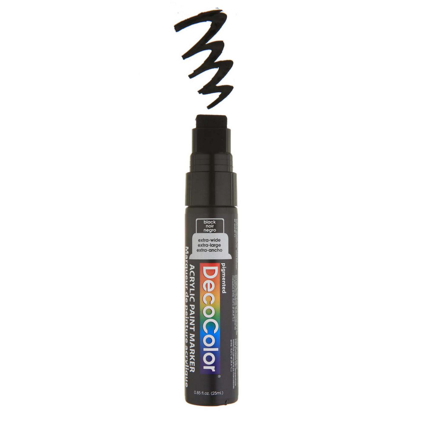 Marvy Uchida DecoColor Black Jumbo Acrylic Paint Marker Shop Pens at