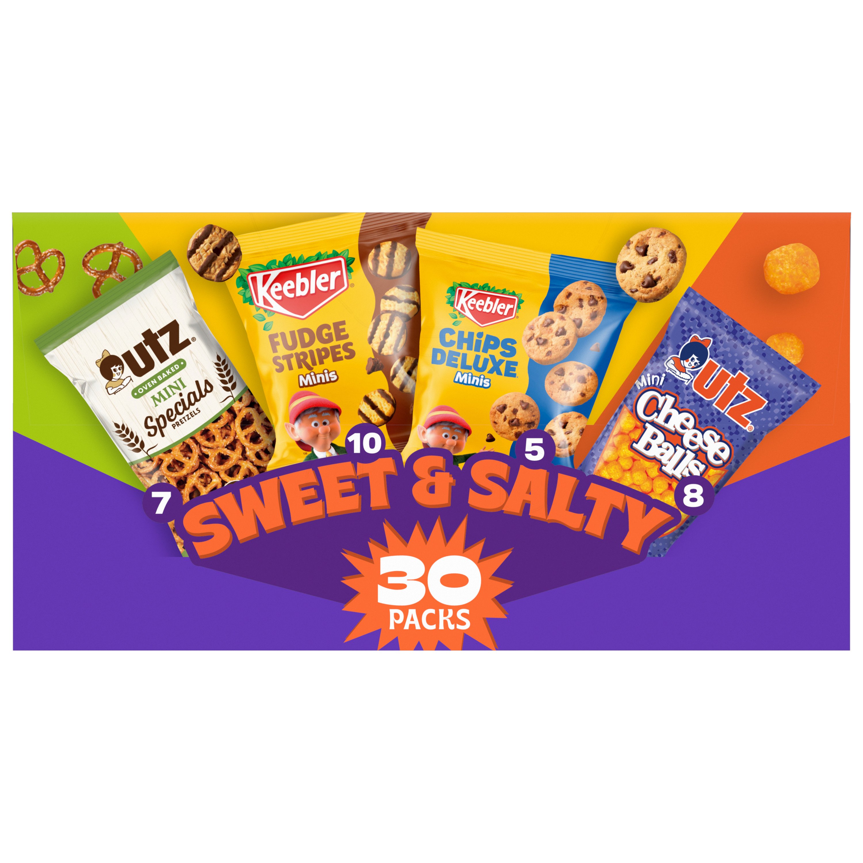 Keebler Sweet & Salty Variety Pack Caddy Shop Cookies at HEB