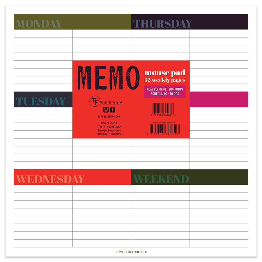 TF Publishing Weekly Memo Mouse Pad Shop Notebooks at HEB