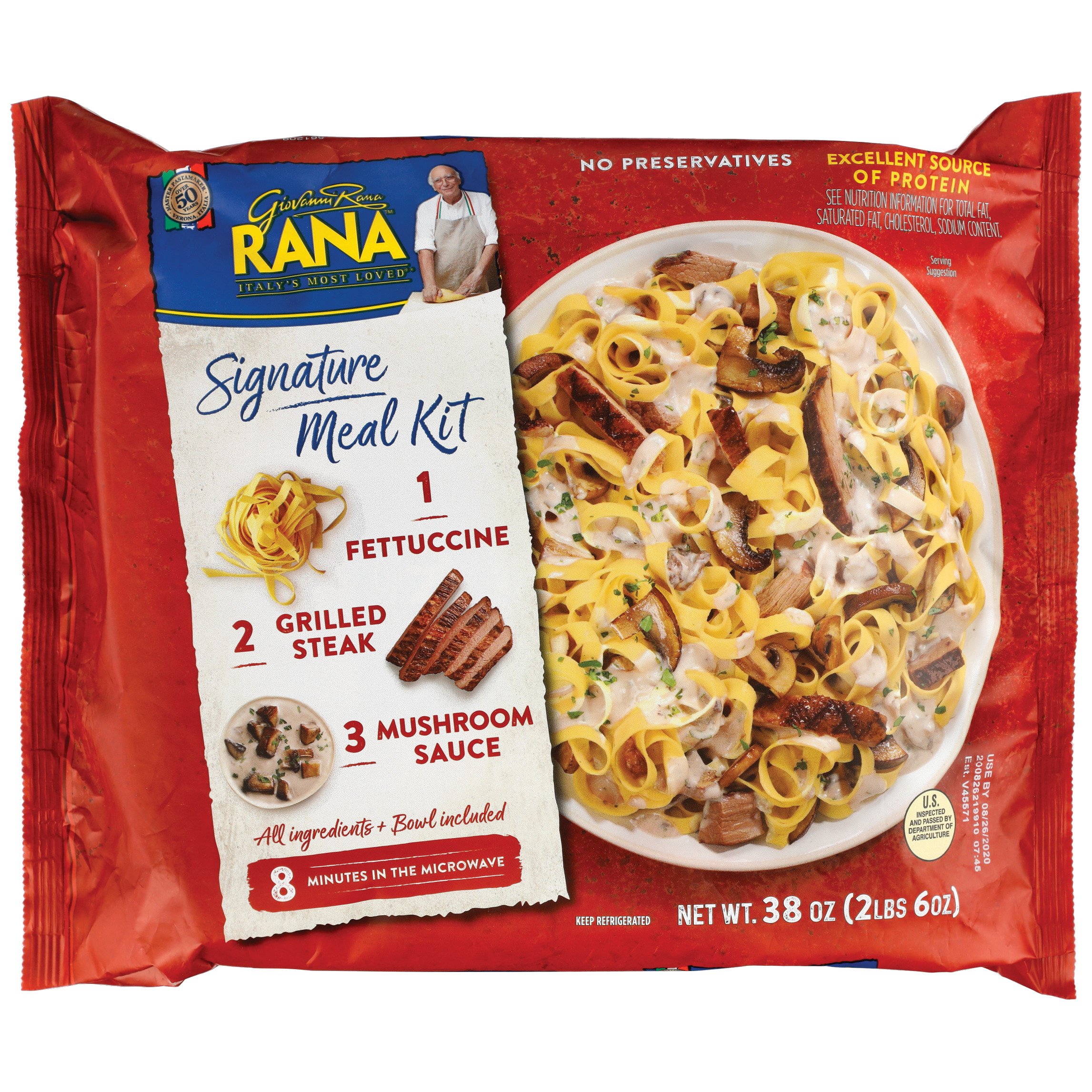 Rana Steak Fettuccine with Mushroom Sauce Meal Kit - Shop Entrees