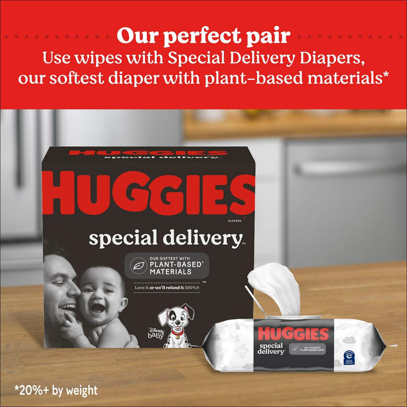 Hypoallergenic Baby Wipes, Unscented, Huggies Special Delivery