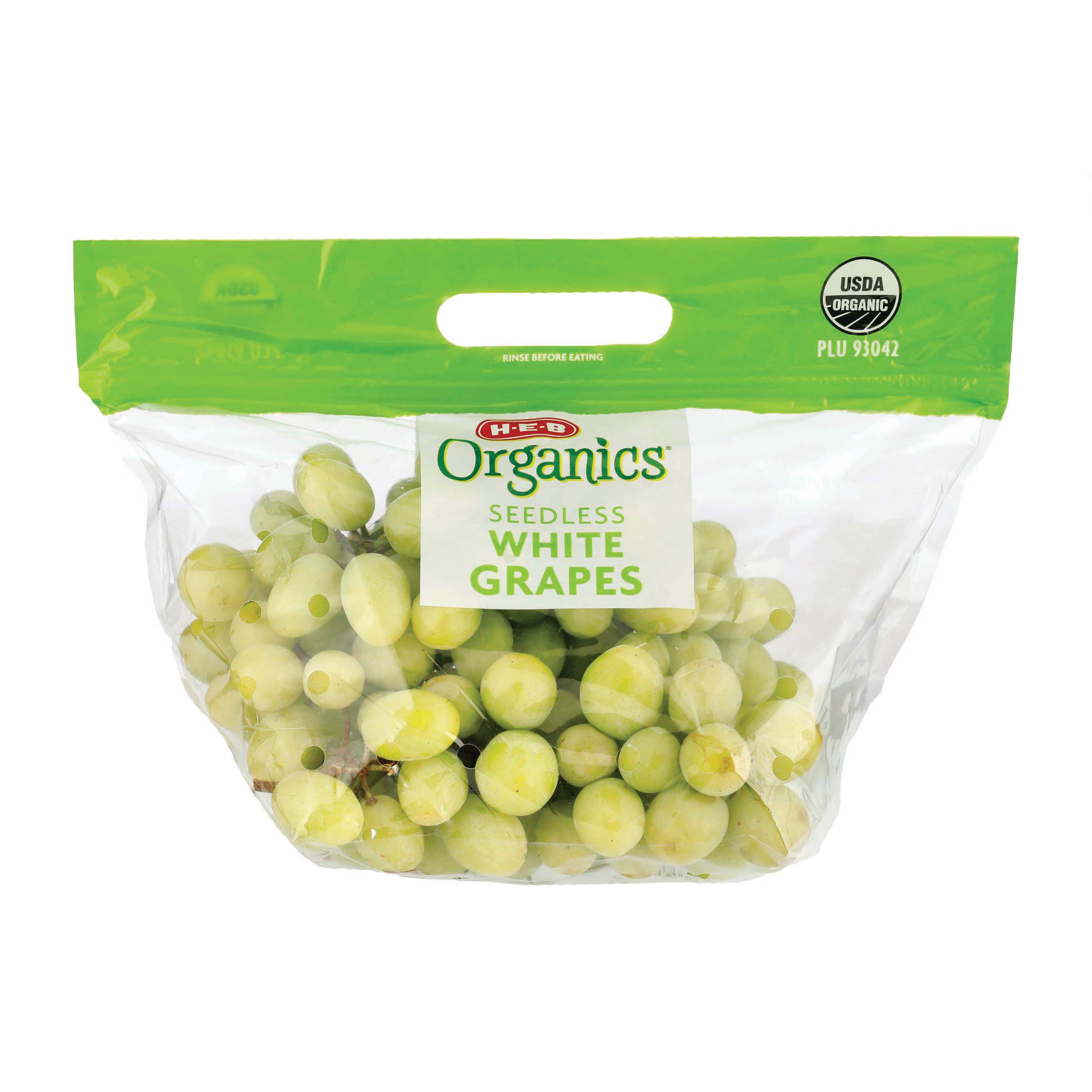 H-E-B Organics Fresh White Seedless Grapes - Shop Grapes at H-E-B