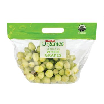 H-E-B Organics Fresh White Seedless Grapes, Avg. 2.3 lbs