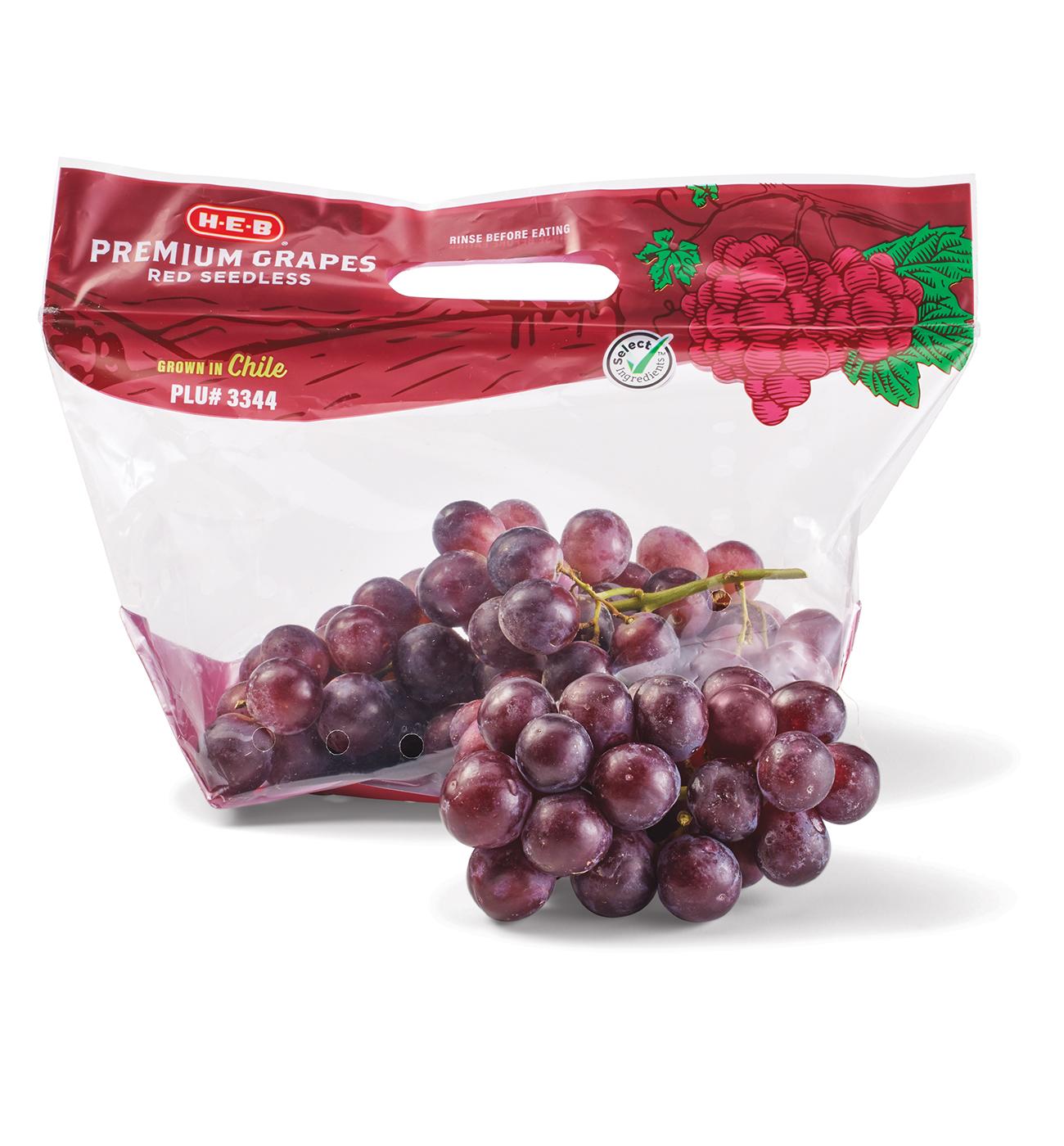 H-E-B Premium Fresh Seedless Red Grapes; image 3 of 3