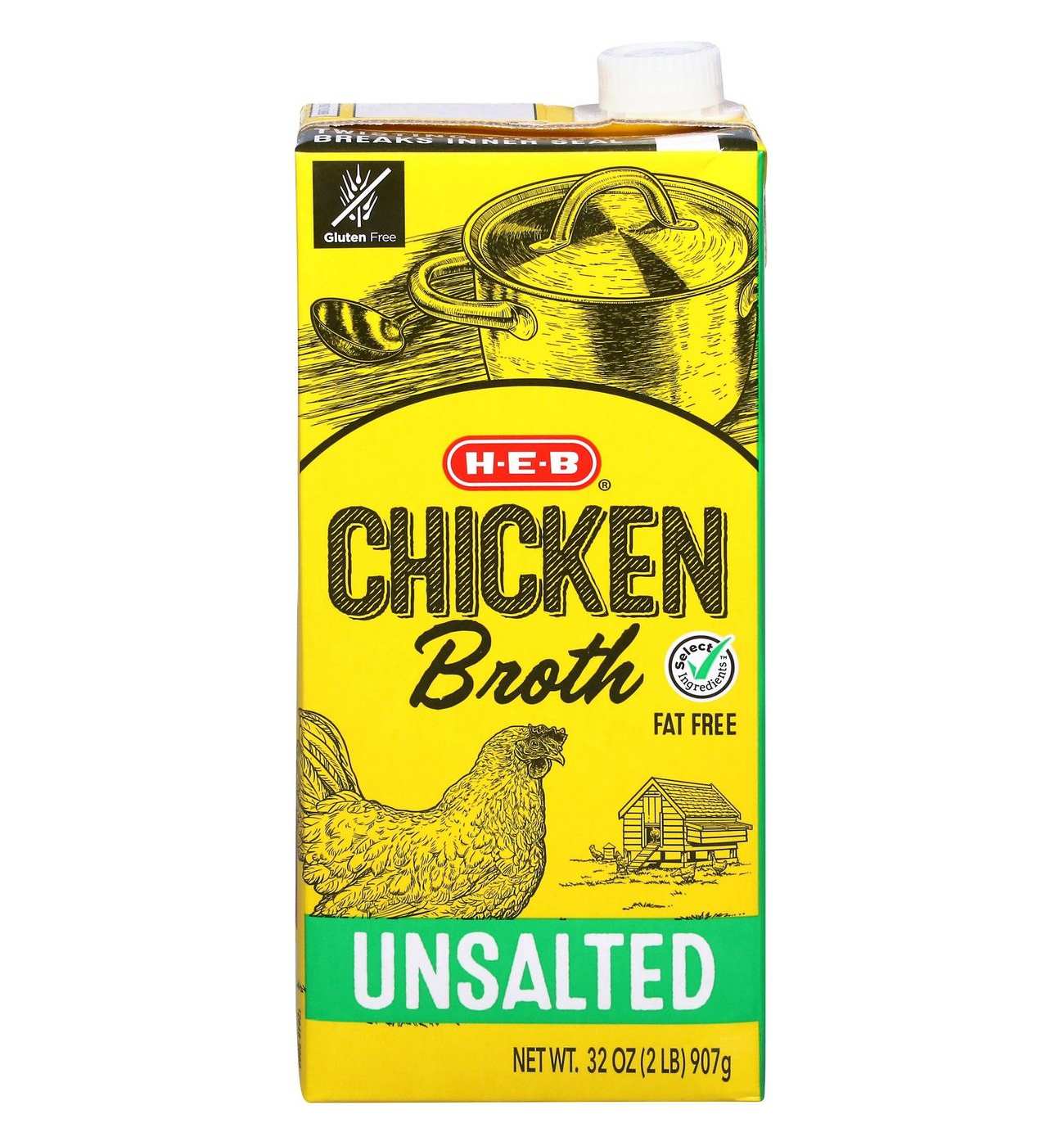 H-E-B Unsalted Chicken Broth; image 4 of 9
