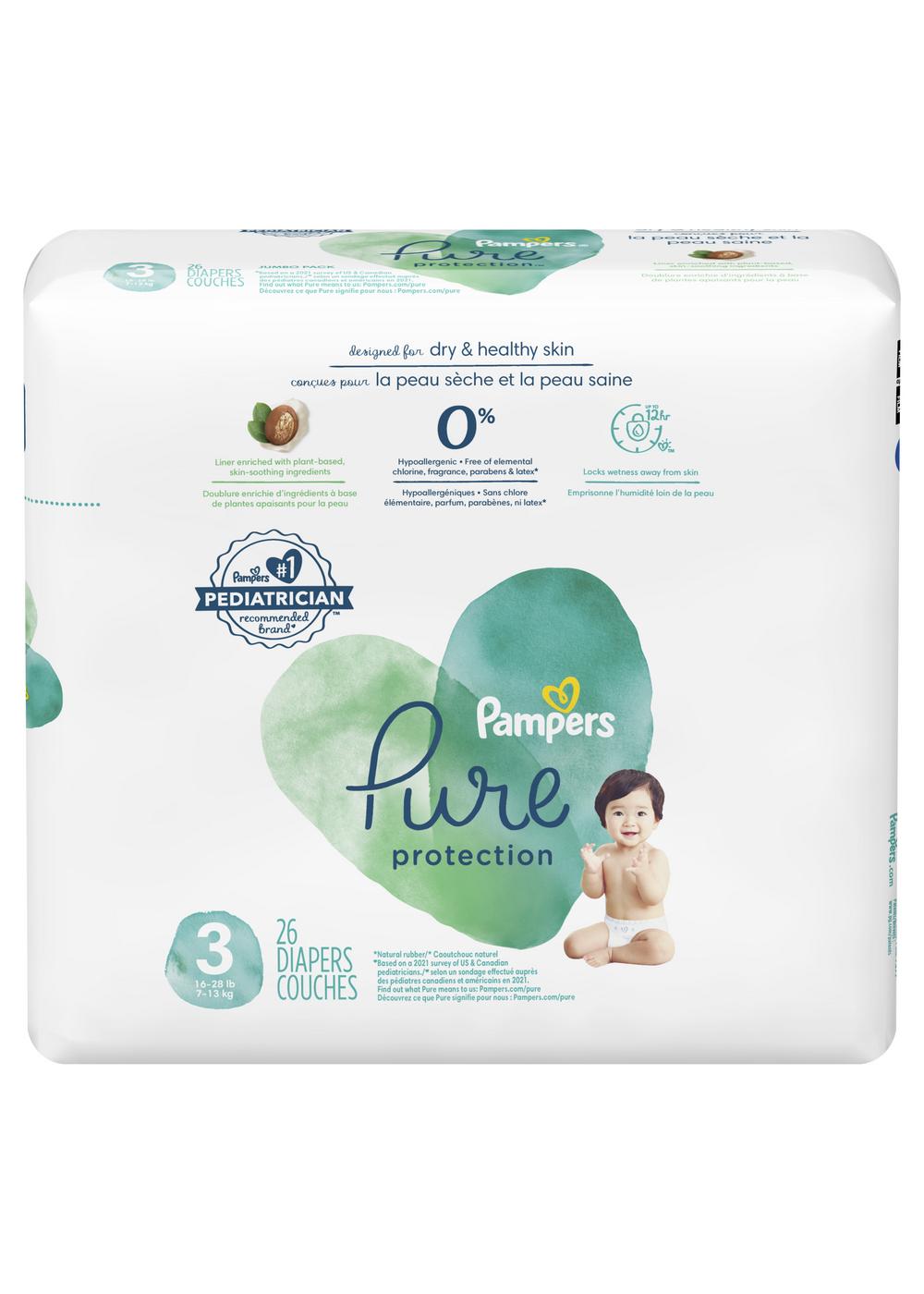 Pampers Pure Protection Diapers - Size 3; image 2 of 11