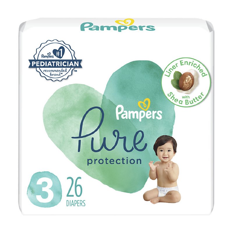 pijpleiding markt tarief Pampers Pure Protection Diapers Size 3 - Shop Diapers & Potty at H-E-B