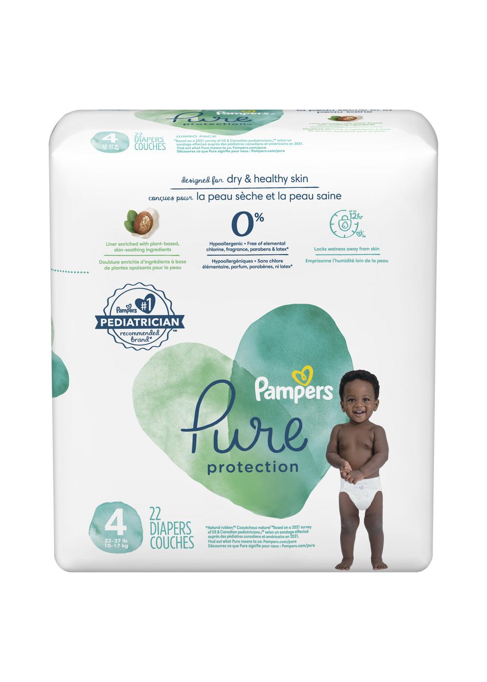 Pampers Pure Protection Diapers - Size 4 - Shop Diapers at H-E-B