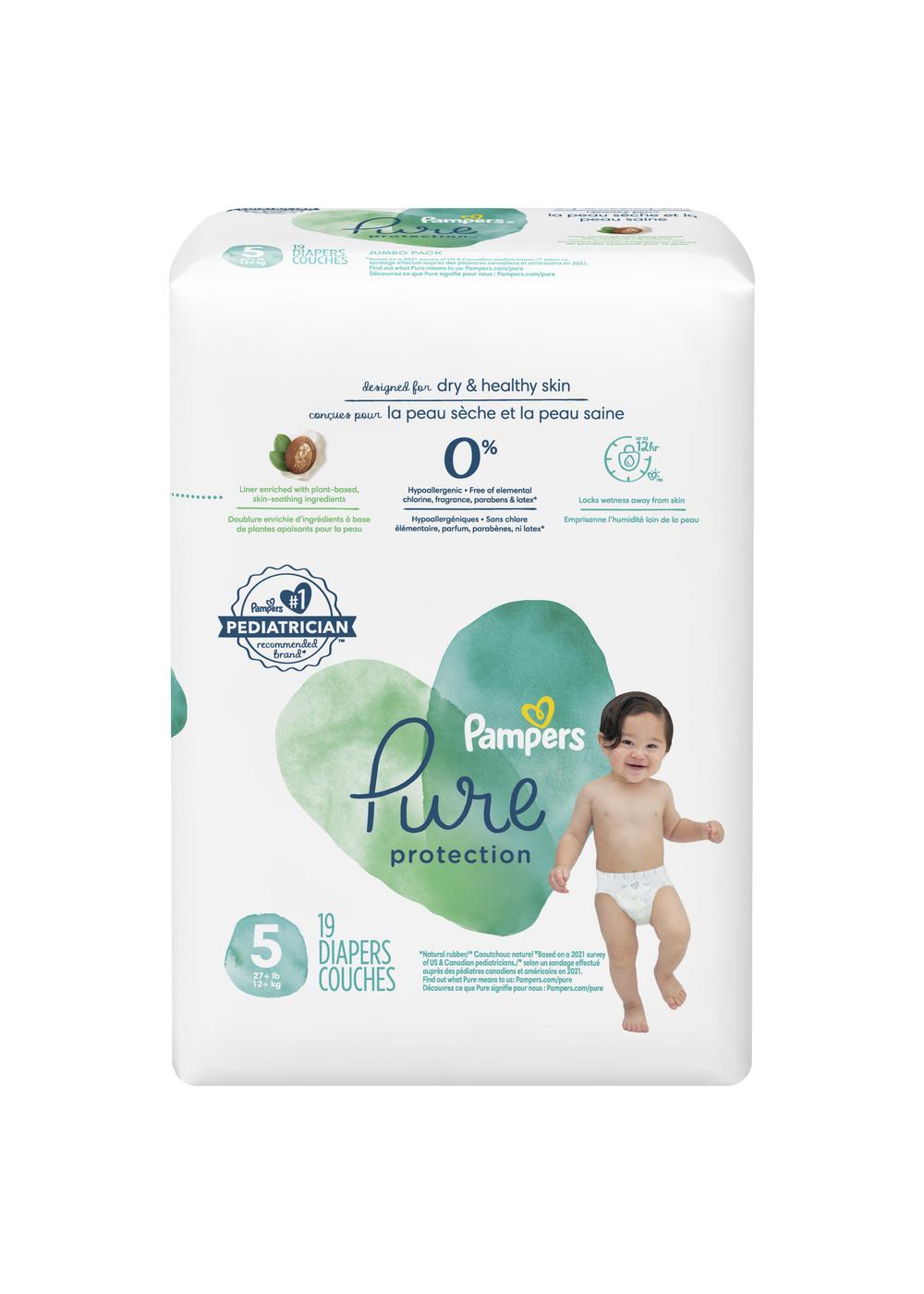 Pampers Pure Protection Diapers - Size 5; image 4 of 11