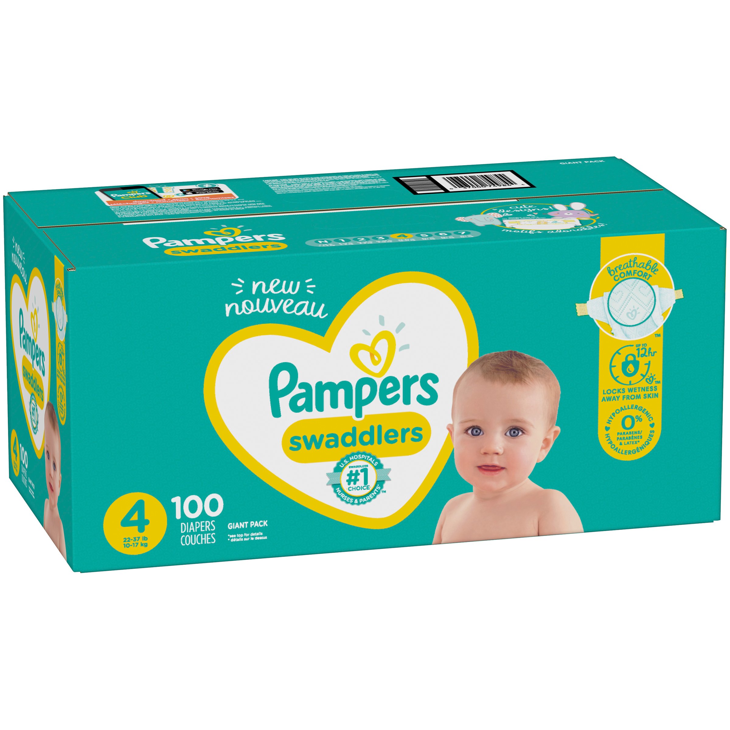 Pampers Swaddlers Diapers Size 4 - Shop Diapers at H-E-B