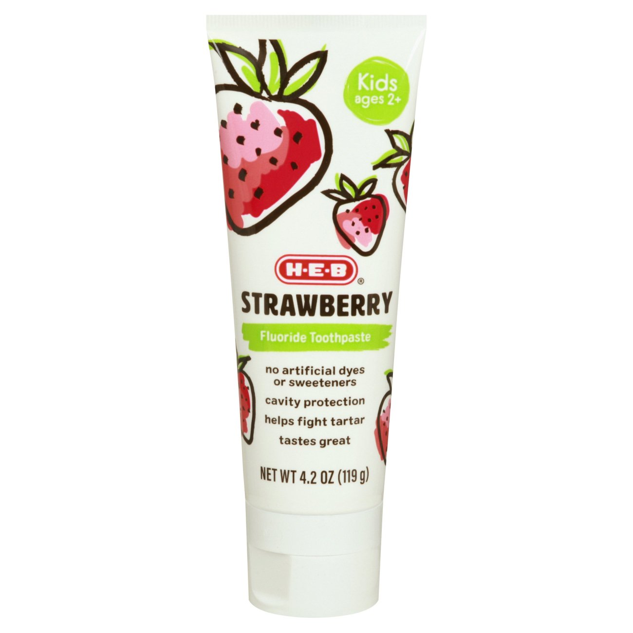 HEB Kids Fluoride Toothpaste Strawberry Shop Toothpaste at HEB
