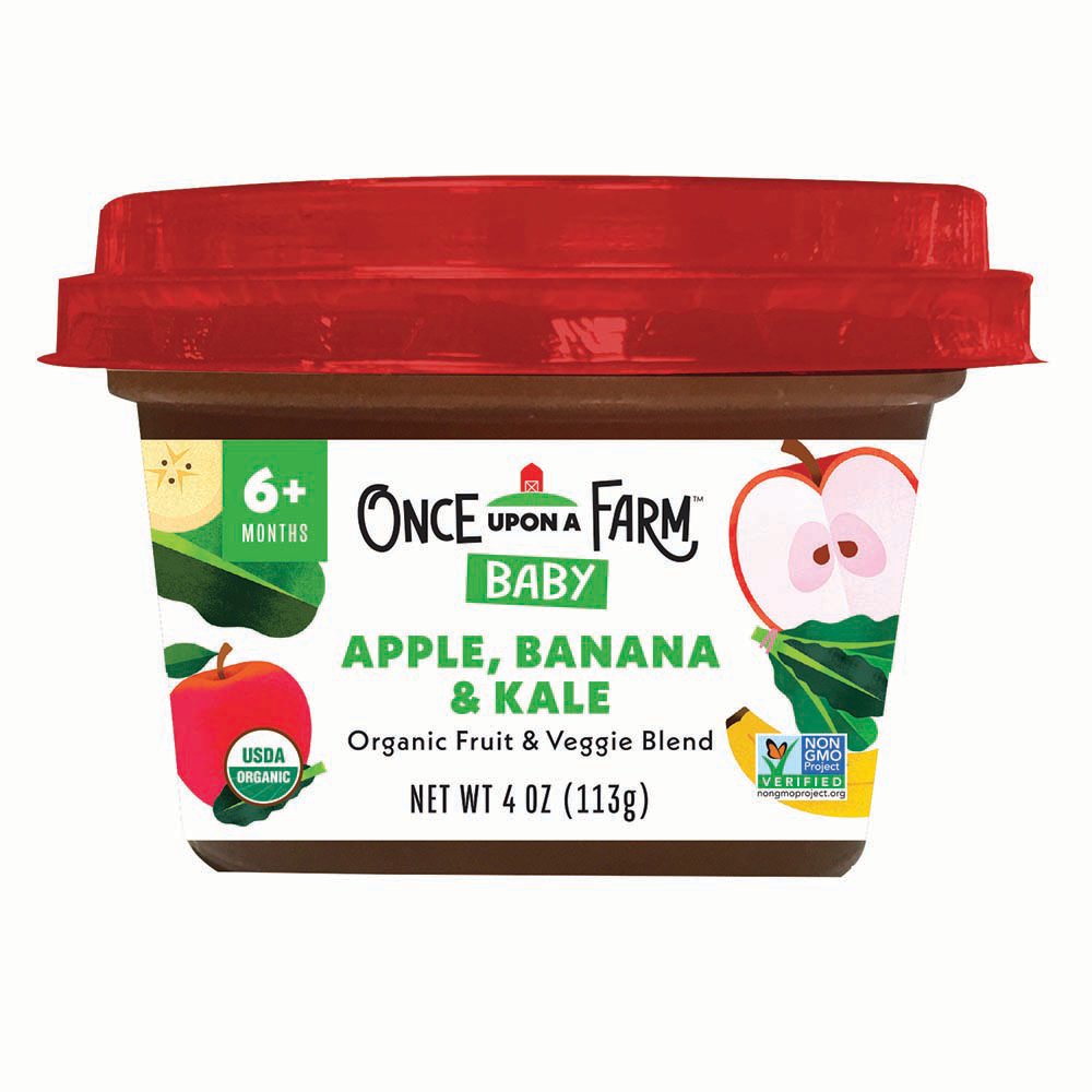 Once Upon a Farm Organic Baby Food - Apple Banana & Kale, 4 oz