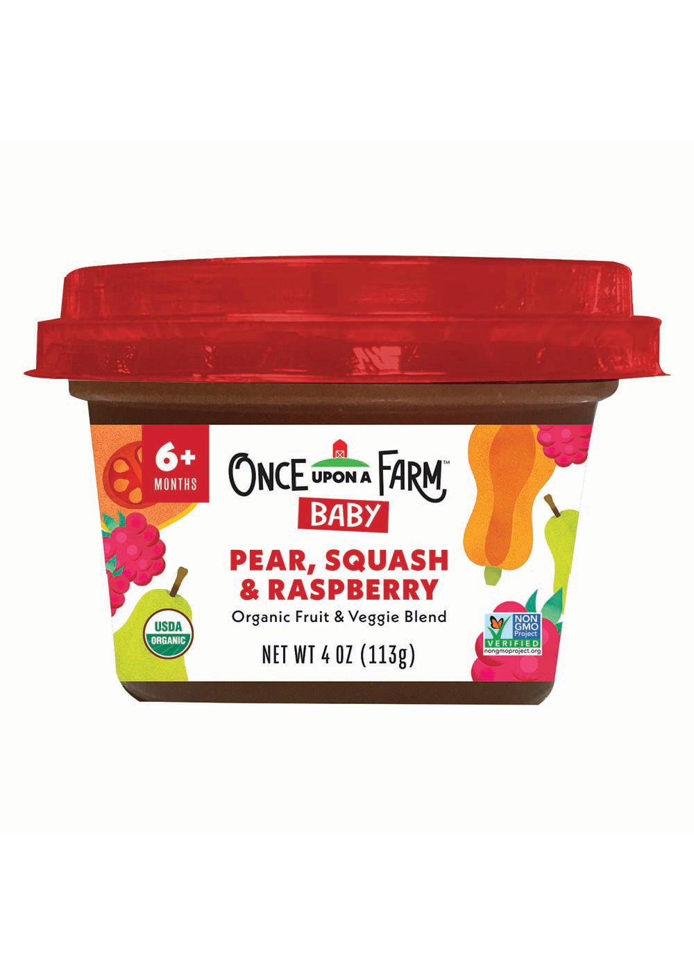 Once Upon a Farm Organic Baby Food - Pear Squash & Raspberry; image 1 of 2