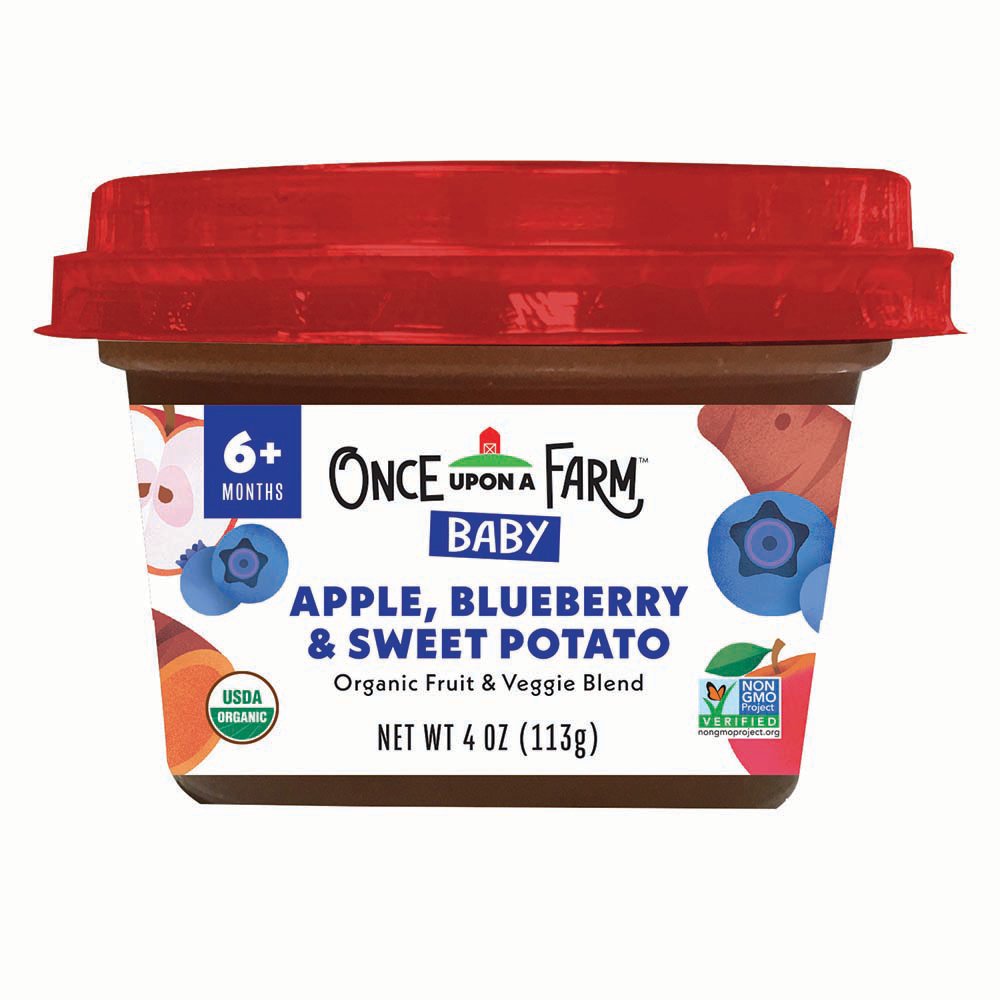 Once Upon a Farm Stage 2 Organic Apple Blueberry Sweet Potato Baby Food