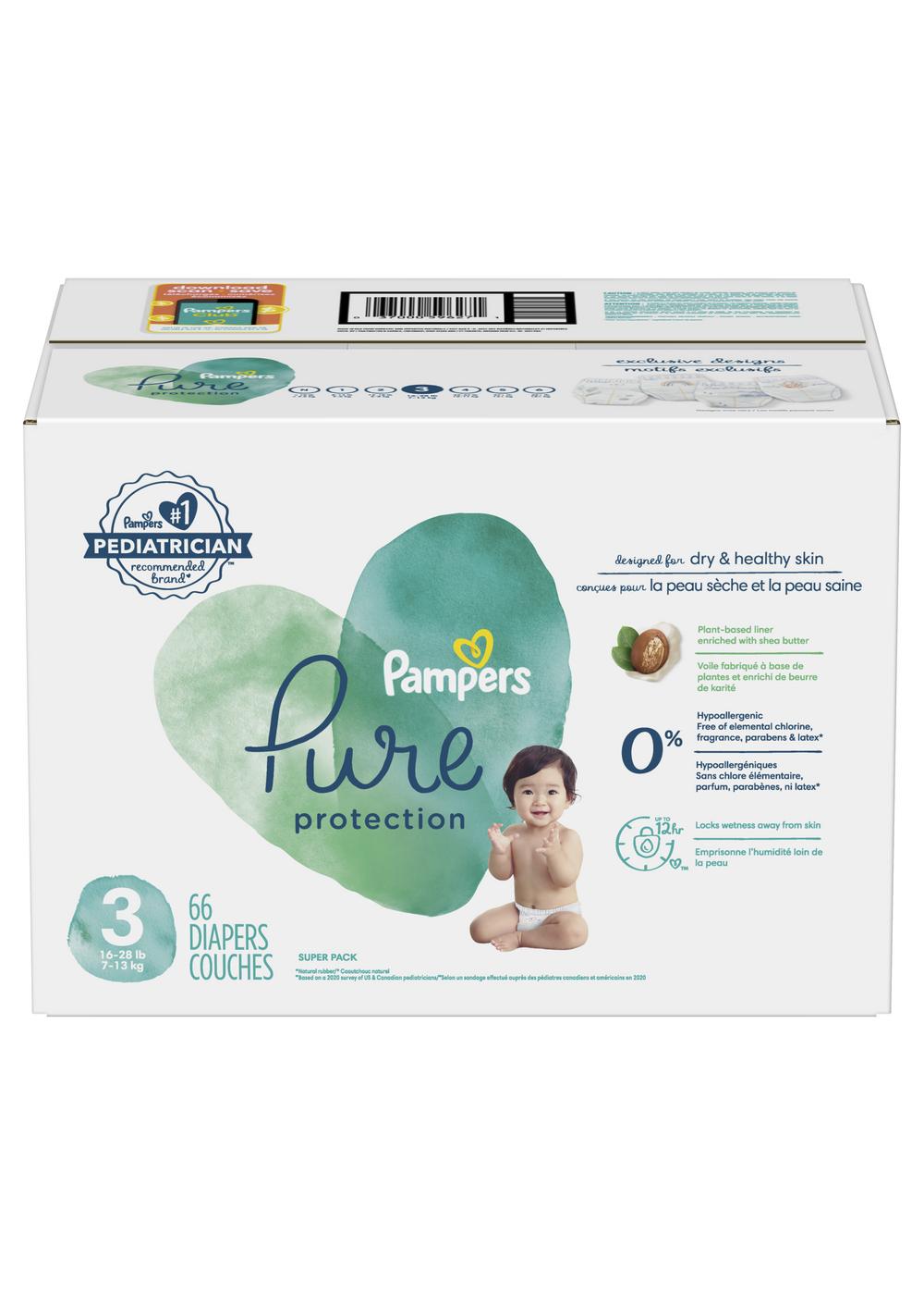 Tot Wegversperring alliantie Pampers Pure Protection Diapers Size 3 - Shop Diapers at H-E-B