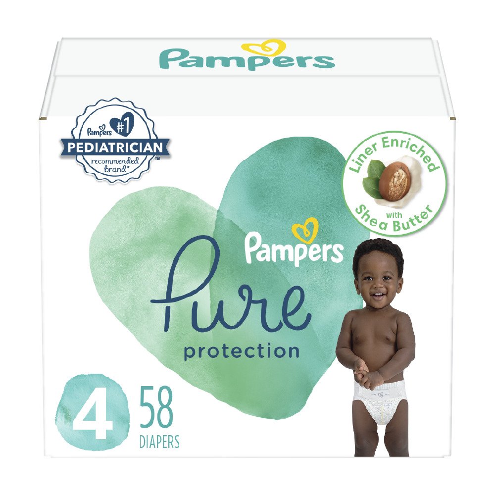 Pampers Pure Protection Diapers Size 4 Shop Diapers & Potty at HEB