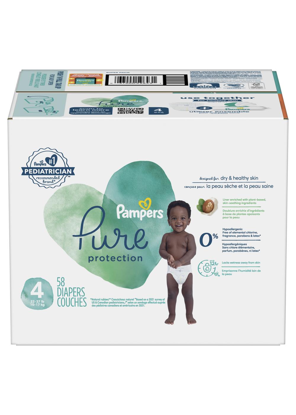 Pampers best sale swaddlers pure