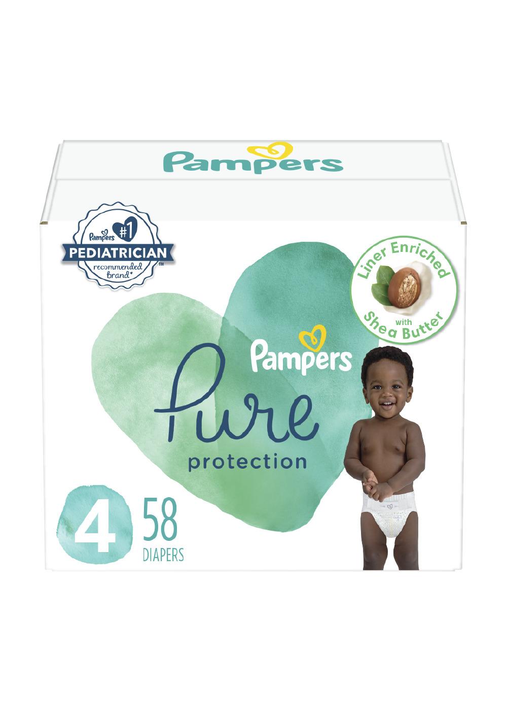 Pampers Pure Protection Diapers - Size 4; image 1 of 11