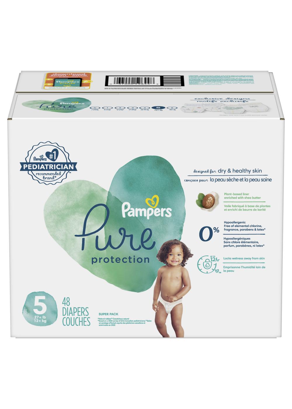 Pampers Pure Protection Diapers - Size 5 - Shop Diapers at H-E-B