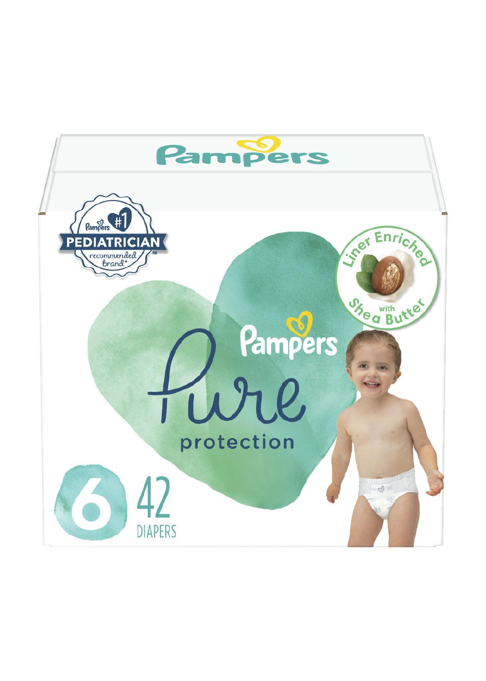 Pampers Swaddlers Overnight Diapers, Size 6, 42 Count 